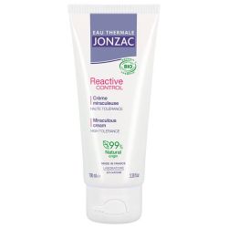 Jonzac Reactive Control Crème Miraculeuse Haute Tolérance Bio - Apaise, Hydrate et Répare  - 100 ml