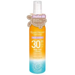 Respectueuse Huile Solaire SPF30 Visage, Corps & Cheveux - 100ml