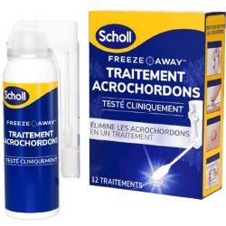 Scholl Freeze Away Traitement Acrochordons - 1 unité - Élimine les excroissances cutanées par cryothérapie