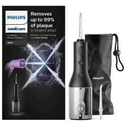 Philips Sonicare Power Flosser 3000 Jet Dentaire Sans Fil Noir HX3826/33