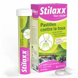 Lehning Stilaxx Pastilles Contre la Toux Sèche 28 Pastilles – Pastilles végétales gorge et toux sèche