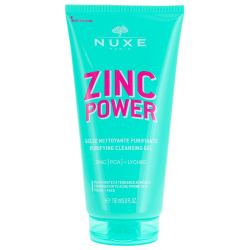 Nuxe Zinc Power Gelée Nettoyante Purifiante - 150 ml - Soin purifiant pour peaux mixtes acnéique