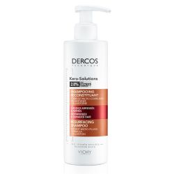 Vichy Dercos Kera-Solutions Shampoing Reconstituant - 250 ml - Cheveux Agressés et Abîmés