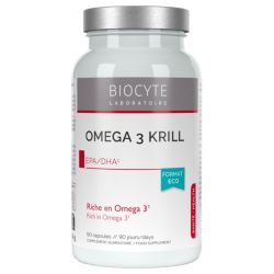 Biocyte Longevity Oméga 3 Krill - 90 gélules - Cœur, cerveau et vision