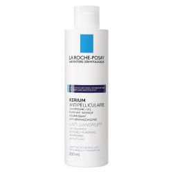 La Roche-Posay Kerium Shampooing Gel Antipelliculaire - 200 ml - Élimine les Pellicules Grasses