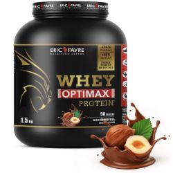 Éric Favre Whey Optimax Protein - Saveur Chocotella - 1,5kg - Développement musculaire, performance
