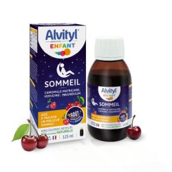 Alvityl Enfant Solution Buvable Sommeil en Forme de Sirop 125 ml - Goût Cerise