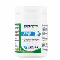 Nutergia Ergyzym - Confort Digestif, Facilite la Digestion -  40 gélules