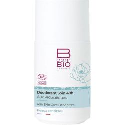 BcomBIO Déodorant Soin 48H Bio - 50 ml - Protège durablement et respecte les peaux sensibles