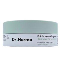 Dr. Herma Patchs Yeux Défatiguants Revitalisant et Hydratant x30 - Patchs hydrogels anti-poches et anticernes à la caféine et niacinamide