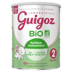 Guigoz Bio Lait 2ème Âge Dès 6 Mois Jusqu'à 1 An 800g – Croissance et immunité