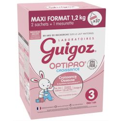 Guigoz Optipro Croissance Lait 3ème Âge Dès 12 Mois 1,2kg – Développement et immunité