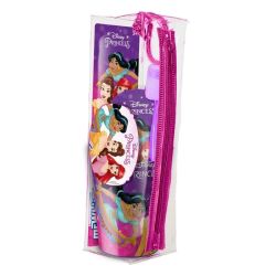 Disney Princess Ensemble de Soin Buccal pour Enfants - Brosse à dents, dentifrice, verre et trousse