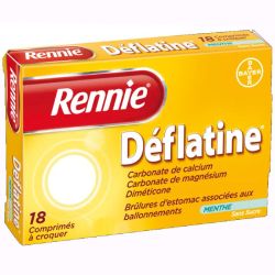 Rennie Deflatine 18 comprimés à croquer