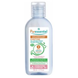 Puressentiel Assainissant Gel Antibactérien aux 2 Huiles Végétales 80 ml