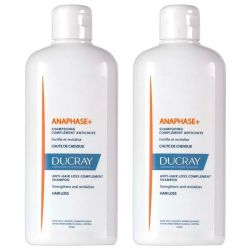 Ducray Anaphase+ Shampoing Complément Antichute - Fortifiant & Revitalisant - 2x400 ml