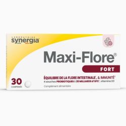 Synergia Maxi-Flore FORT 30 comprimés - Equilibre de la flore intestinale et immunité