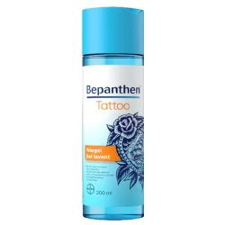 Bepanthen Tattoo - Gel Lavant - 200ml - Nettoie et Apaise les Peaux Tatouées