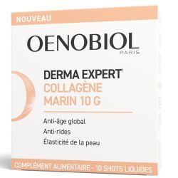 Oenobiol Derma Expert Collagène Marin - Lutte Contre les Signes de l'Âge - 10g - 10 shots liquides