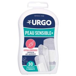 Urgo Pansements Peau Sensible+ - 3 Formats - 30 pansements