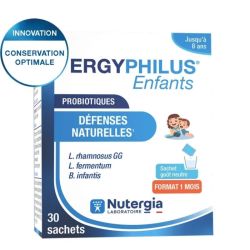 Nutergia Ergyphilus Enfants Probiotiques Défenses Naturelles - 30 Sachets