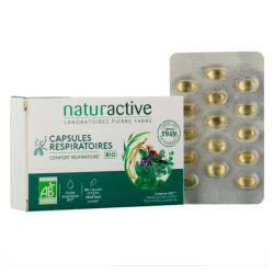 Naturactive Capsules Respiratoires Bio - Assure le Confort Respiratoire - 30 Capsules