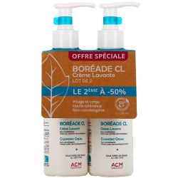 ACM Boreade CL Crème Lavante - Nettoie et Purifie la Peau sans la Dessécher - 2 x 200 ml