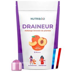 Nutri&Co Draineur Élimination & Ventre Plat 28 jours Pêche - 100g