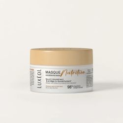 Luxéol Masque Nutrition Pot 200 ml - Nourrit intensément, répare la fibre capillaire et apporte douceur et souplesse aux cheveux secs à très secs