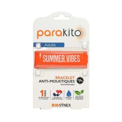 Parakito Bracelet anti-moustiques adulte - Orange