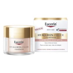 Eucerin Hyaluron-Filler + Elasticity Soin de Jour Rose SPF30 Signes de l'Âge - 50ml