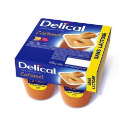 Delical Crème Dessert HP/HC Caramel Sans Lactose - 4 x 200g