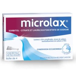 Microlax solution rectale 4 unidoses