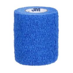 3M Bande De Contention Cohésive Elastique Coban™ - 7,5 cm X 4,5 mètres - Bleu