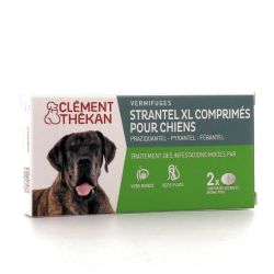 Clément Thekan Strantel XL Vermifuge pour Chiens 2 comprimés