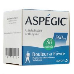 Aspégic 500mg poudre 30 sachets