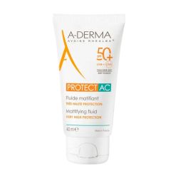 Aderma Protect AC Fluide Matifiant Très Haute Protection SPF50+ 40ml