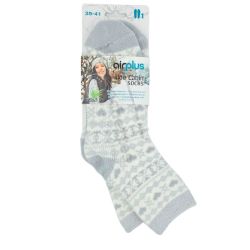 AirPlus Aloe Cabin Socks Chaussettes Hydratantes Femme Coeur Gris - 35-41