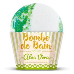Les Petits Bains de Provence Bombe de Bain - 115g - Senteur : Aloe Vera - Moment de détente parfumé