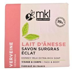MKL Green Nature Lait d'Ânesse Savon Surgras Éclat Verveine 100 g - Illumination et fraîcheur des peaux sensibles