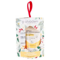 Alvadiem Coffret Routine Gelée Royale Stick Lèvres Hydratant 4 g + Xerolia Gel Douche Surgras 30 ml