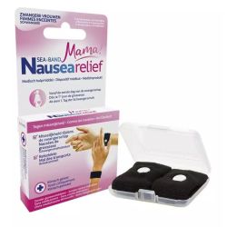 Sea Band Mama Anti-Nausées Bracelets d'Acupression Grossesse Noir - 2 Unités