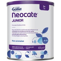 Gallia Neocate Junior Lait Infantile APLV - + de 12 mois - 400g - Pour allergie aux protéines de lait de vache