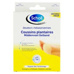 Scholl Coussins Plantaires - 1 Paire - Taille 2 : 39/42 - Soulagement des douleurs sous le pied