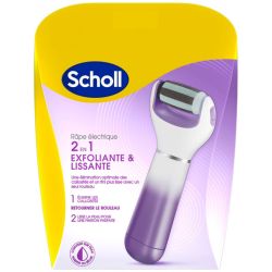 Scholl Râpe Électrique 2en1 Exfoliante & Lissante - 1 pièce - Soin complet des pieds sans effort