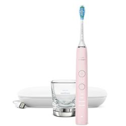 Philips Sonicare DiamondClean 9000 Rose Brosse à dents électrique connectée – blancheur et soin expert des gencives