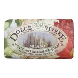 ADP Nesti Dante Dolce Vivere Savon Milano - Savon au Lys, Mousse de Chêne et Saule - 250g