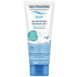 Neutraderm Baby Gel Nettoyant Douceur 3 en 1 - 200 ml - Peaux sensibles