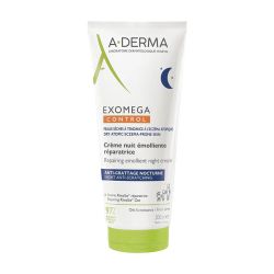 Aderma Exomega Control Crème de Nuit Réparatrice Anti Grattage - Répare & Hydrate - 200ml