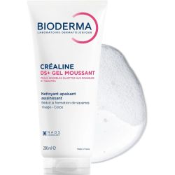 Bioderma Créaline DS+ Gel Nettoyant Apaisant 200 ml – Gel moussant purifiant anti-rougeurs et squames